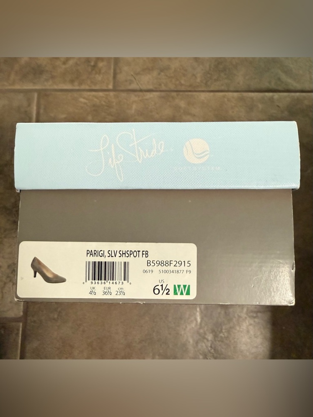Sparkling Silver Life Stride Women's Kitten Heel Pumps Padded Insoles size 6 1/2 - Picture 15 of 16